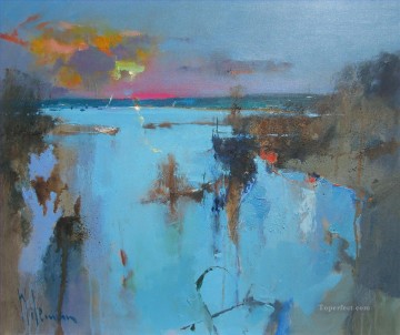 抽象的な海の風景041 Oil Paintings